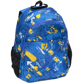 РЮКЗАК ОРТОПЕДИЧЕСКИЙ LEADER CITY "ГОЛУБОЙ" M 42*29*15СМ 982524