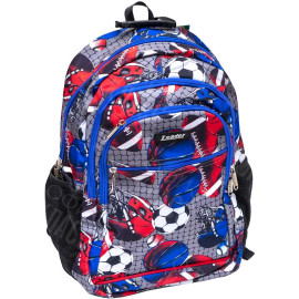 РЮКЗАК ОРТОПЕДИЧЕСКИЙ LEADER CITY "МЯЧ" M 42*29*15СМ 982530