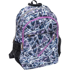 РЮКЗАК ОРТОПЕДИЧЕСКИЙ LEADER CITY "СЕРЫЙ" M 42*29*15СМ 982517