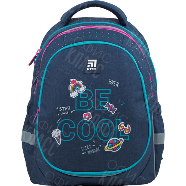 РЮКЗАК ПОЛУКАРКАСНЫЙ KITE EDUCATION WOW CATS K22-700M(2P)-1