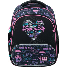 РЮКЗАК ШКОЛЬНЫЙ GOPACK EDUCATION КАРКАСНЫЙ 597-1 LOVE DREAMER