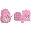 РЮКЗАК ШКОЛЬНЫЙ КАРКАСНЫЙ + СУМКА ДЛЯ ОБУВИ + ПЕНАЛ "KITE" /SET_TK22-700M(2P)