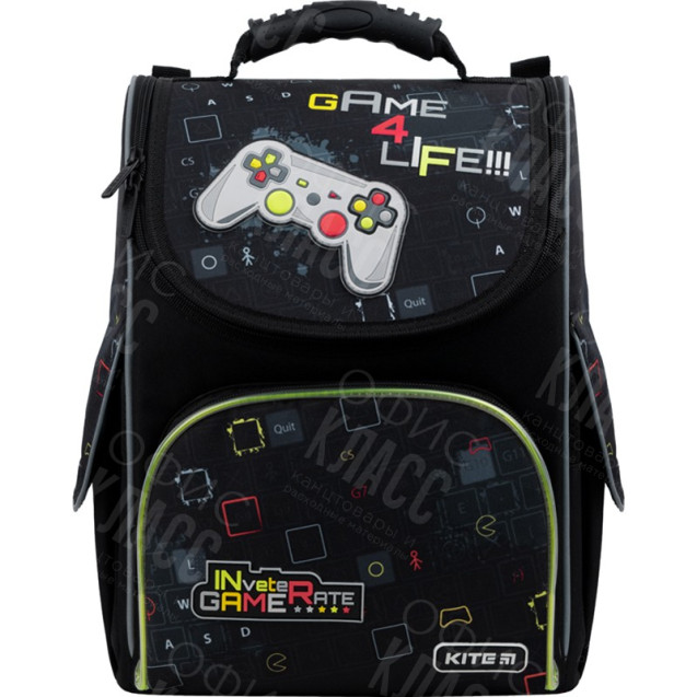 РЮКЗАК ШКОЛЬНЫЙ КАРКАСНЫЙ С LED ПОДСВЕТКОЙ GAME 4 LIFE K22-501S-8 (LED) KITE