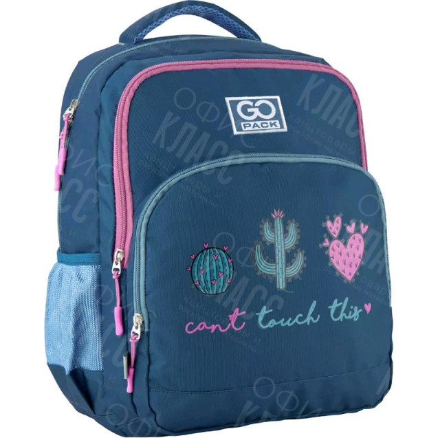 РЮКЗАК ЭРГОНОМИЧНАЯ СПИНКА 2 ОТДЕЛЕНИЯ 28*38*18 EDUCATION DONT TOUCH THIS GOPACK GO20-113M-2/113-2