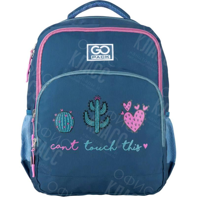 РЮКЗАК ЭРГОНОМИЧНАЯ СПИНКА 2 ОТДЕЛЕНИЯ 28*38*18 EDUCATION DONT TOUCH THIS GOPACK GO20-113M-2/113-2