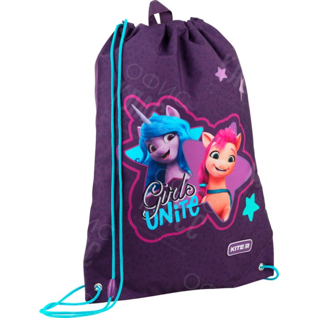 СУМКА ДЛЯ СМЕННОЙ ОБУВИ С КАРМАНОМ 46Х33 СМ  KITE  LP22-600M