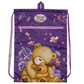 СУМКА ДЛЯ СМЕННОЙ ОБУВИ С КАРМАНОМ 46Х33 СМ  KITE  PO19-601M