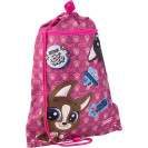 СУМКА ДЛЯ СМЕННОЙ ОБУВИ С КАРМАНОМ 46Х33 СМ  KITE  PS19-601M