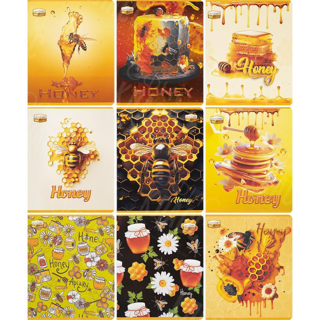 ТЕТРАДЬ 48 ЛИСТОВ КЛЕТКА, СЕРИЯ АРОМАТНАЯ (МЕД) ТМ ТЕТРАДА ТЕ14425