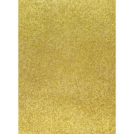 ФОАМИРАН ЖЕЛТЫЙ С ГЛИТТЕРОМ GL-EVA-1,3-004 А4, 21Х29,7СМ, 1.3 ММ, 1 ЛИСТ. ФЦ015/10