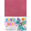 ФОАМИРАН КРАСНО-РОЗОВЫЙ С ГЛИТТЕРОМ НА КЛЕЙКОЙ ОСНОВЕ GL-EVA-1-ADH-037 А4, 21Х29,7СМ, 1.6 ММ,