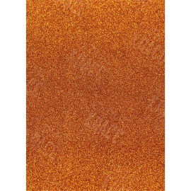 ФОАМИРАН ОРАНЖЕВЫЙ С ГЛИТТЕРОМ GL-EVA-1,3-003 А4, 21Х29,7СМ, 1.3 ММ, 1 ЛИСТ. ФЦ015/9