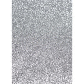 ФОАМИРАН СЕРЕБРЯНЫЙ С ГЛИТТЕРОМ КЛЕЕВАЯ ОСНОВА GL-EVA-1,5-ADH-016 А4, 21Х29,7СМ, 1.5 ММ, 1 ЛИСТ. ФЦ0