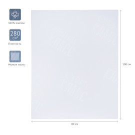 ХОЛСТ НА ПОДРАМНИКЕ 100% ХЛОПОК 280Г/М² 80Х100 280991 ГАММА ХОЛСТ НА ПОДРАМНИКЕ 100% ХЛОПОК 280Г/М² 80Х100 280991 ГАММА
