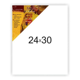 ХОЛСТ НА ПОДРАМНИКЕ 45% ХЛОП. 55% ЛЕН 24Х30 Е6302-В