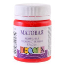 КРАСКА АКРИЛОВАЯ МАТОВАЯ КРАСНАЯ 50МЛ DECOLA 14328331