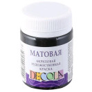 КРАСКА АКРИЛОВАЯ МАТОВАЯ ЧЕРНАЯ 50МЛ DECOLA 14328810