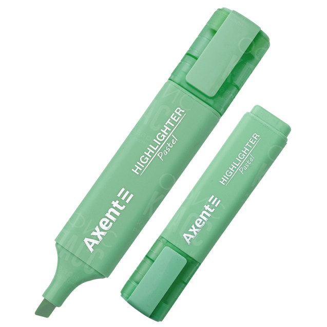 МАРКЕР AXENT HIGHLIGHTER 2537-18-A, 1-5 ММ, КЛИНОВИДНЫЙ, ПАСТЕЛЬ МЯТНЫЙ