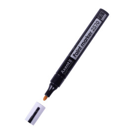 МАРКЕР КРАСКА AXENT PAINT 2570-01-A, 2.4-2.8 ММ, КРУГЛЫЙ ЧЁРНЫЙ