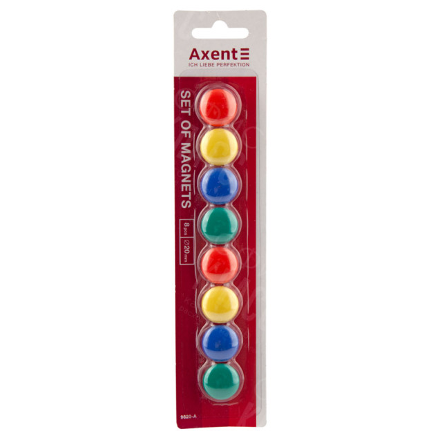 НАБОР МАГНИТОВ AXENT 9820-A 20 ММ, 8 ШТУК