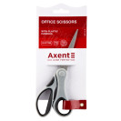 НОЖНИЦЫ AXENT DUOTON 6301-01-A, 18 СМ, С ПРОРЕЗИНЕННЫМИ РУЧКАМИ, СЕРО-ЧЕРНЫЕ