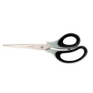 НОЖНИЦЫ AXENT DUOTON SOFT 6102-01-A, 21 СМ, С ПРОРЕЗИНЕННЫМИ РУЧКАМИ, СЕРО-ЧЕРНЫЕ