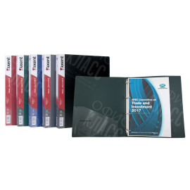 ПАПКА НА 4-Х КОЛЬЦАХ AXENT 1208-04-A, А4, 35 ММ, БОРДОВАЯ