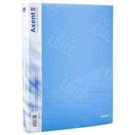 ПАПКА НА 4-Х КОЛЬЦАХ AXENT 1208-22-A, А4, 35 ММ, СИНЯЯ