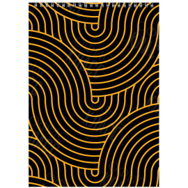 БЛОКНОТ НА СПИРАЛИ AXENT D8013-03, А4, 48 ЛИСТОВ, КЛЕТКА, ЖЕЛТЫЙ