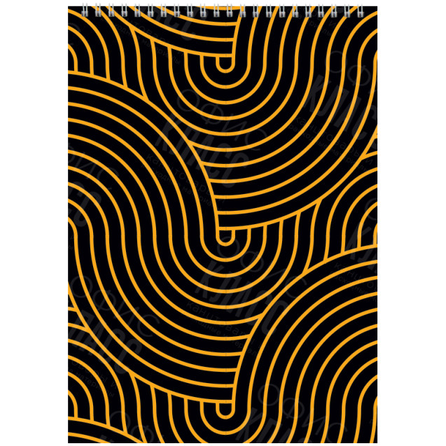 БЛОКНОТ НА СПИРАЛИ AXENT D8013-03, А4, 48 ЛИСТОВ, КЛЕТКА, ЖЕЛТЫЙ