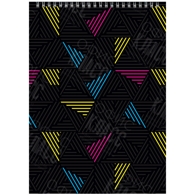 БЛОКНОТ НА СПИРАЛИ AXENT D8013-04, А4, 48 ЛИСТОВ, КЛЕТКА, НЕОН