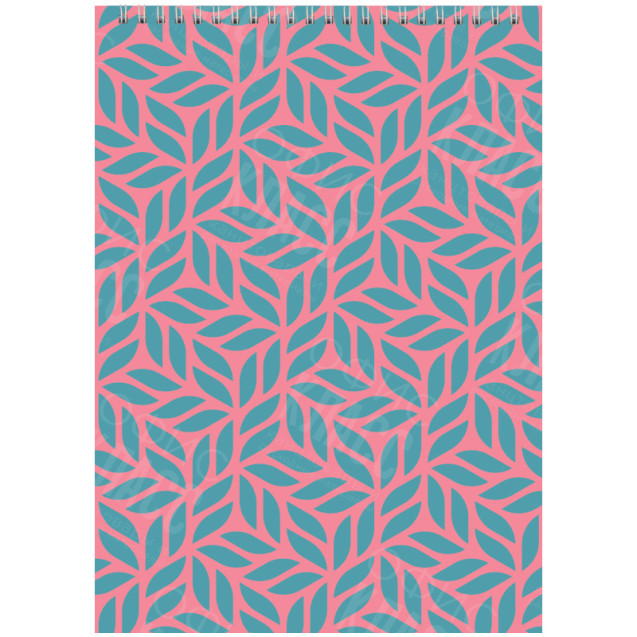 БЛОКНОТ НА СПИРАЛИ AXENT D8013-05, А4, 48 ЛИСТОВ, КЛЕТКА, РОЗОВЫЙ