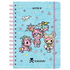 БЛОКНОТ НА СПИРАЛИ TOKIDOKI TK24-190, A5, 80 ЛИСТОВ, КЛЕТКА