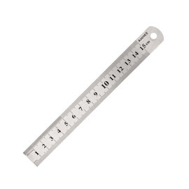 ЛИНЕЙКА 15СМ AXENT 7715-A МЕТАЛЛИЧЕСКАЯ