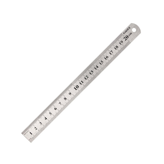 ЛИНЕЙКА СТАЛЬНАЯ AXENT 7720-A, 20 СМ