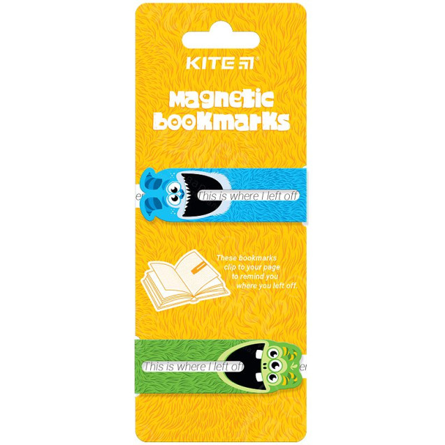 НАБОР МАГНИТНЫХ ЗАКЛАДОК-ИНДИКАТОРОВ KITE MONSTERS K24-496-5