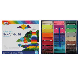 ПЛАСТИЛИН 24 ЦВЕТА КЛАССИЧЕСКИЙ 281036 ГАММА