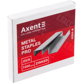СКОБЫ ДЛЯ СТЕПЛЕРОВ AXENT PRO 4304-A, №23/8, 1000 ШТУК СКОБЫ ДЛЯ СТЕПЛЕРОВ AXENT PRO 4304-A, №23/8, 1000 ШТУК