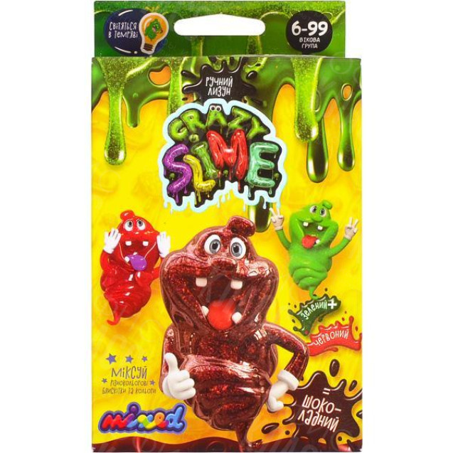 НАБОР ДЛЯ ОПЫТОВ  "CRAZY SLIME" РУЧНОЙ ЛИЗУН МИНИ  DANKOTOYS SLM-02-02