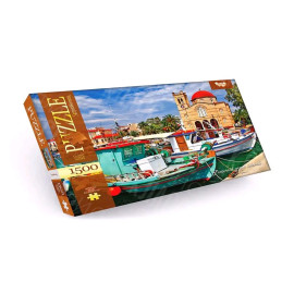 ПАЗЛЫ ЖИВОПИСНЫЕ ГРЕЧЕСКИЕ ОСТРОВА DANKO TOYS 1500 ДЕТАЛЕЙ