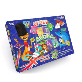 СУПЕР ЛОТО АЗБУКА KIMI АНГЛ-РУС ЯЗЫК РАЗНОЦВЕТНЫЙ