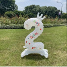 СТОЯЩИЙ ЦИФРОВОЙ ШАР (2) С КОРОНОЙ 69СМ