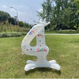 СТОЯЩИЙ ЦИФРОВОЙ ШАР (4) С КОРОНОЙ 69СМ