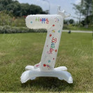 СТОЯЩИЙ ЦИФРОВОЙ ШАР (7) С КОРОНОЙ 69СМ