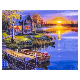 АЛМАЗНАЯ ЖИВОПИСЬ 30Х40 GLD61655 В КАРТОННОЙ КОРОБКЕ