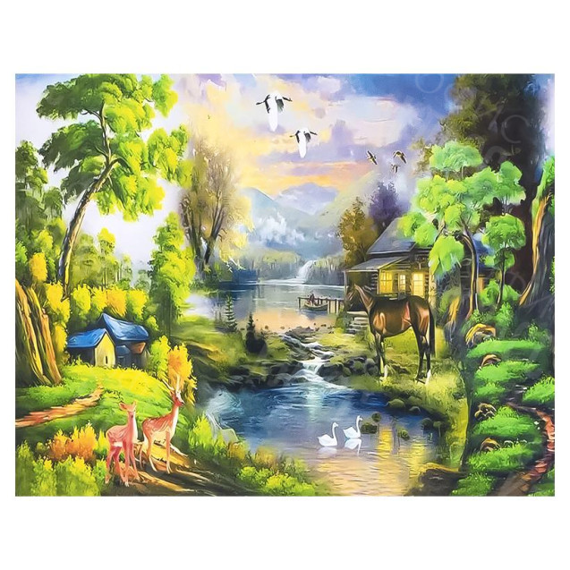 АЛМАЗНАЯ ЖИВОПИСЬ 30Х40 GLD62522 В КАРТОННОЙ КОРОБКЕ