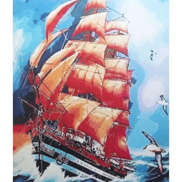 АЛМАЗНАЯ ЖИВОПИСЬ 40Х50 GLE77386 В КАРТОННОЙ КОРОБКЕ