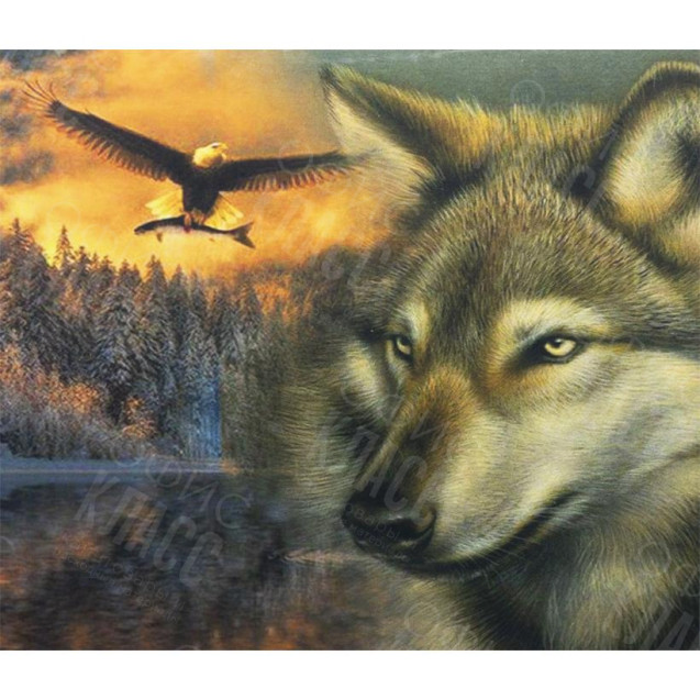 АЛМАЗНАЯ ЖИВОПИСЬ 40Х50 GLE77717 В КАРТОННОЙ КОРОБКЕ