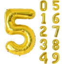 ЗОЛОТОЙ ВОЗДУШНЫЙ ШАР 83СМ ЦИФРА 5