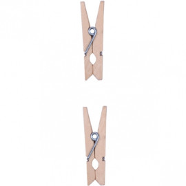 ПРИЩЕПКИ ДЕРЕВЯННЫЕ ДЕКОРАТИВНЫЕ ПРОСТЫЕ 20  ШТ 3,5×0,6  СМ 4–203